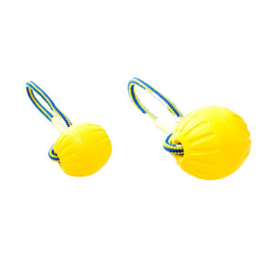 Yellow foam ball on a rope